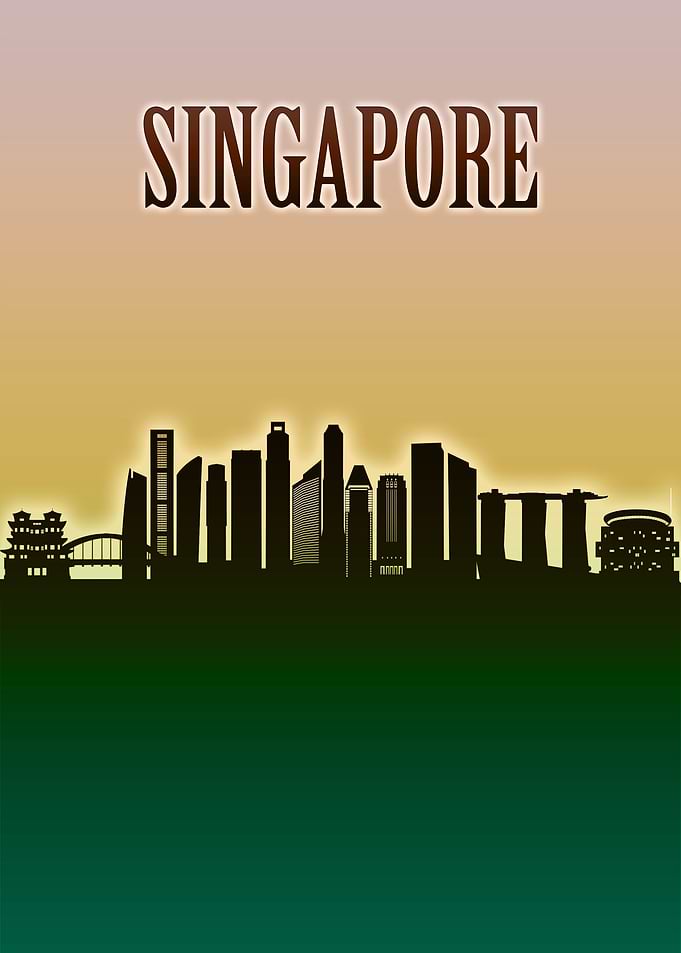 Singapore Skyline Minimal