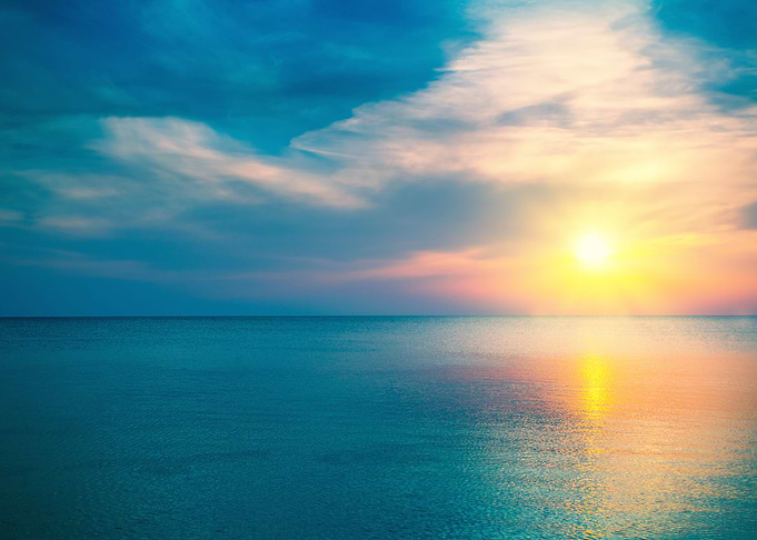 Sunrise Over Sea