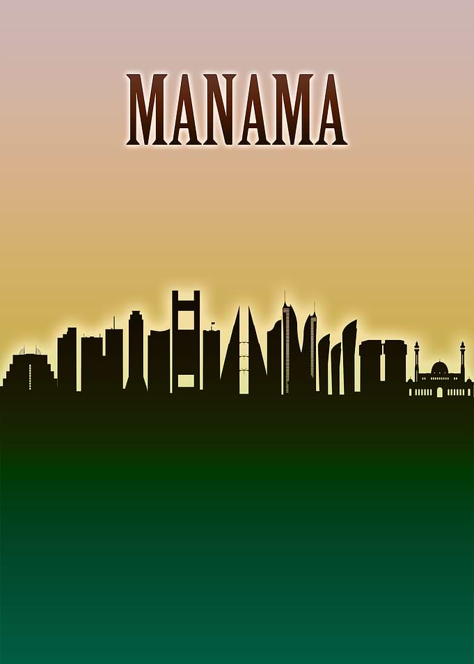 Manama Skyline Minimal