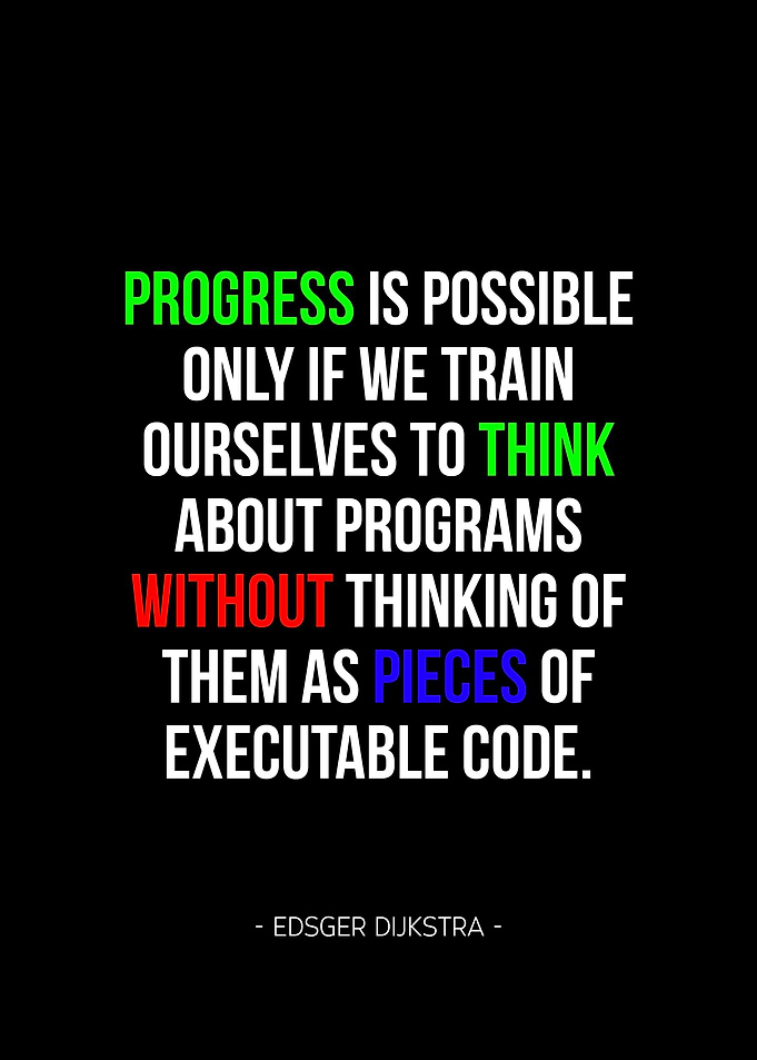 Dijkstra coding quote