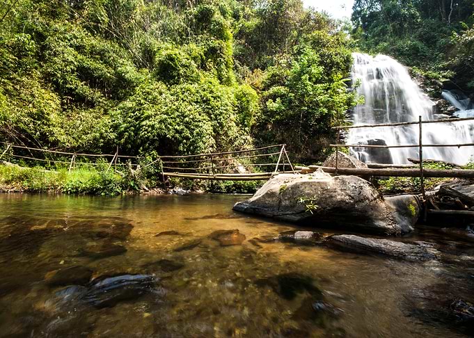Water Fall In Spring Seaso