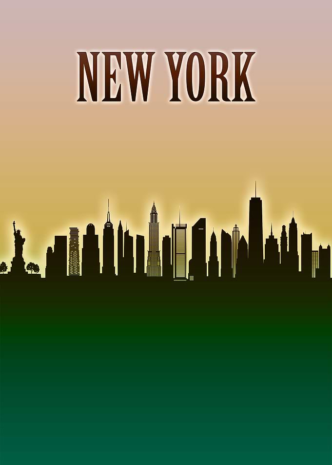 New York Skyline Minimal