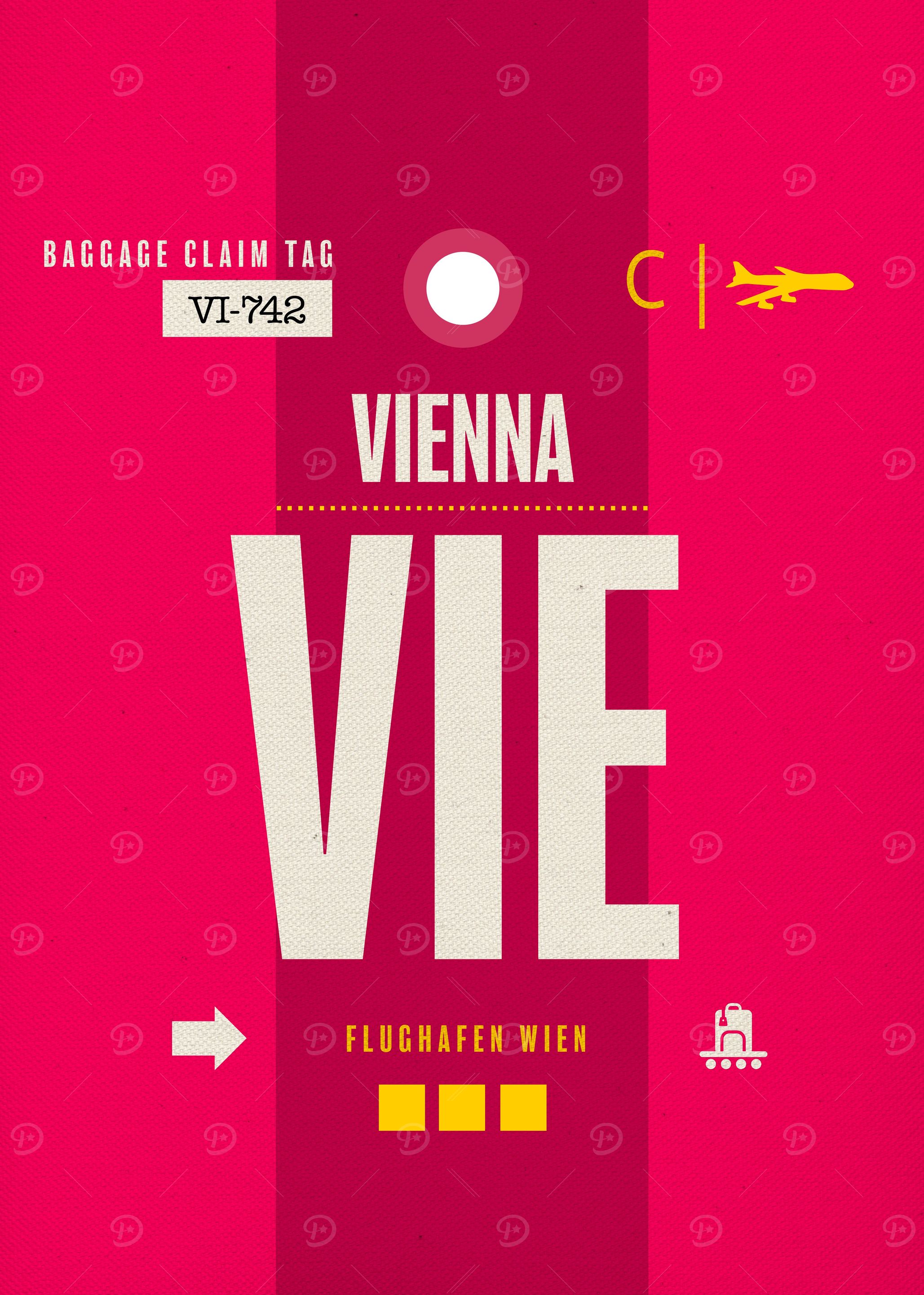 Vienna Airport Code Tag