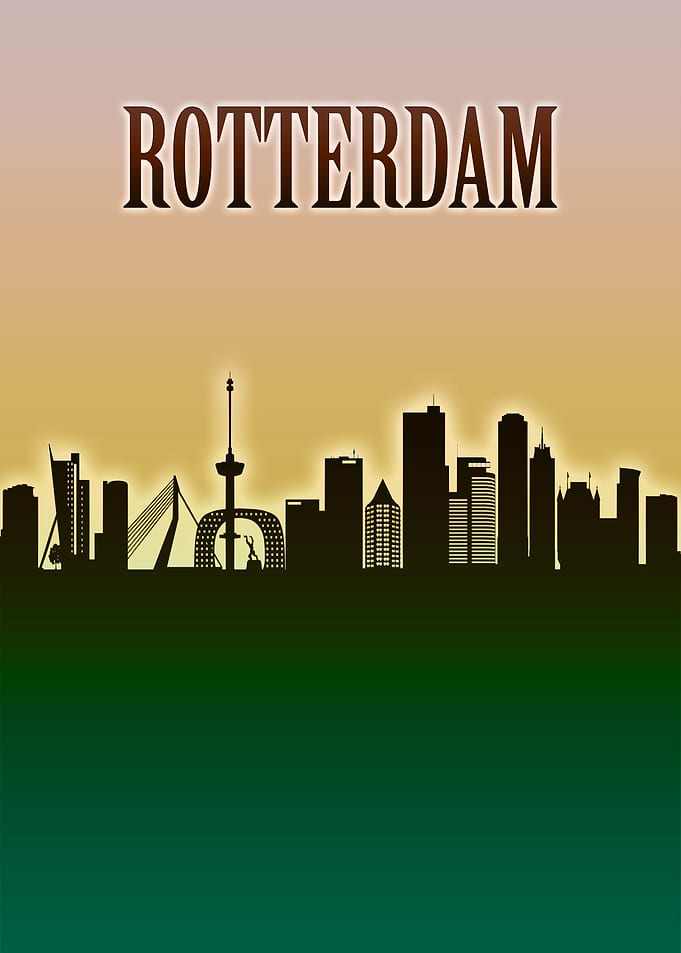Rotterdam Skyline Minimal