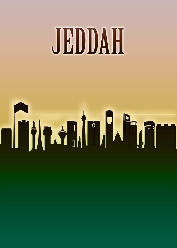 Jeddah Skyline Minimal