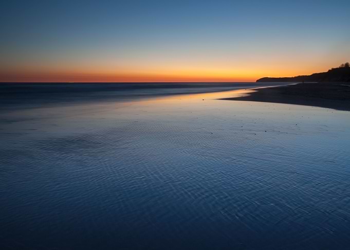 Sea Coast At Sunset