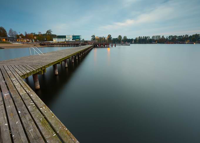 Wooden Jetty On City Beach