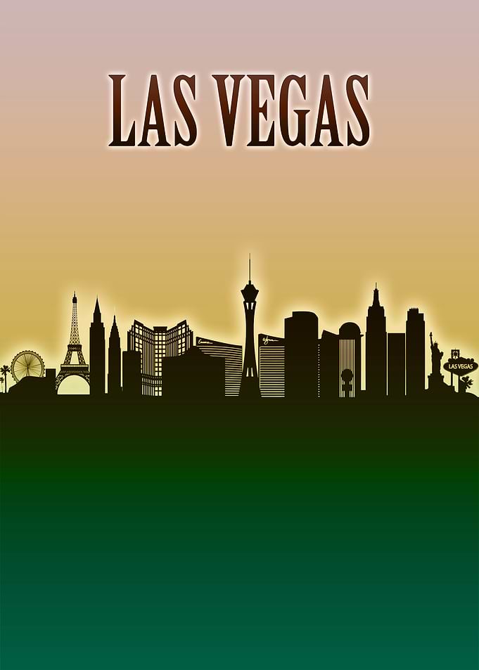 Las Vegas Skyline Minimal