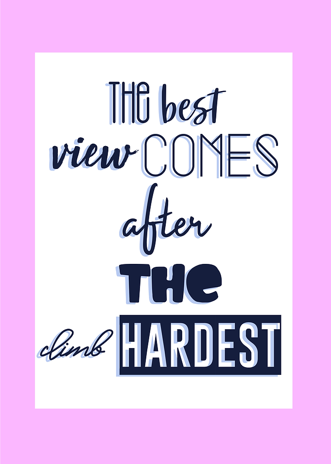 the best view comes