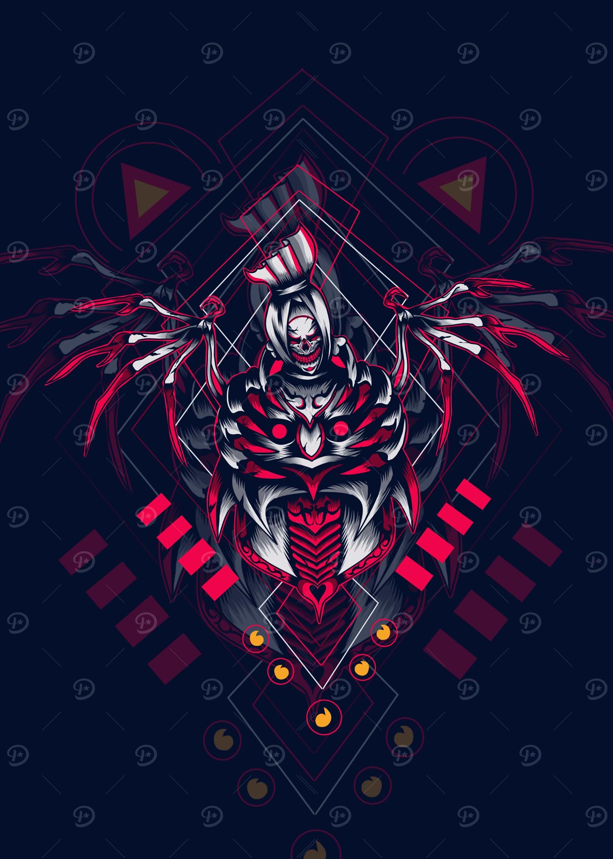 Ghost demon sacred geometr