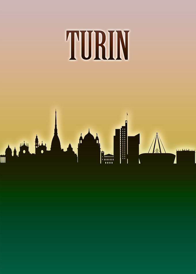 Turin Skyline Minimal