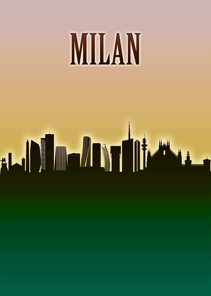 Milan Skyline Minimal