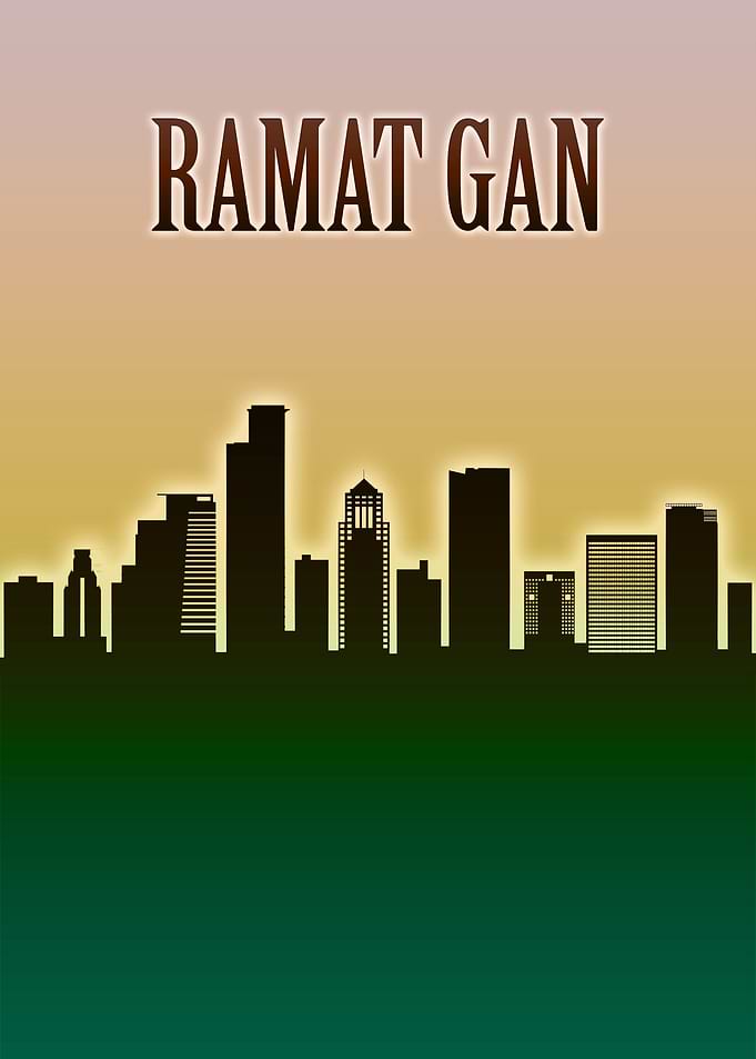 Ramat Gan Skyline Minimal