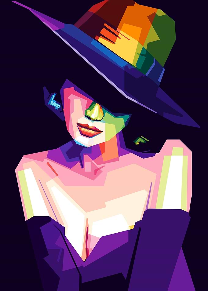 Sexy lady Popart