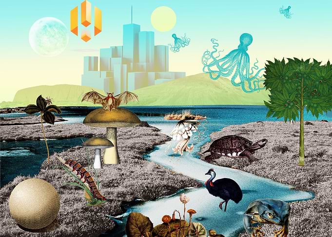A green breathing planet