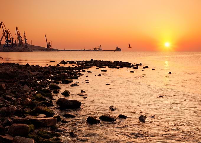 Sunrise Over Sea