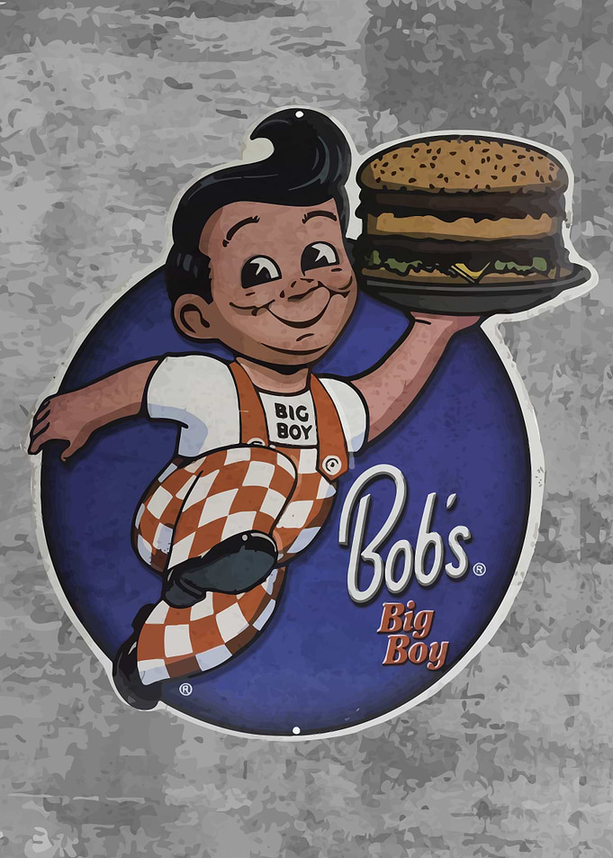 Vintage hamburger