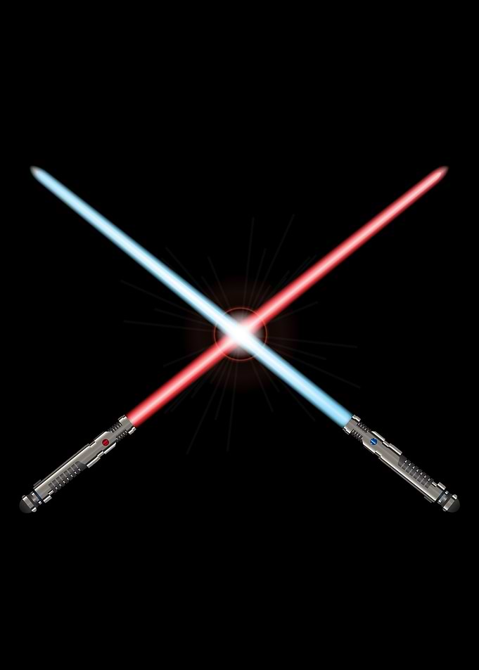 Crossed Light Sword Weapon
