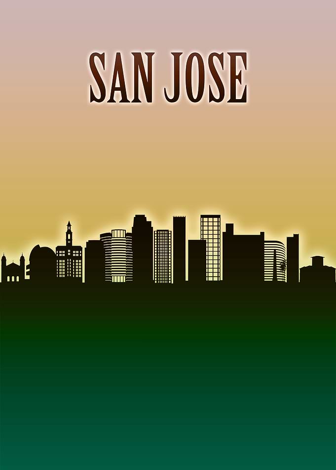 San Jose Skyline Minimal