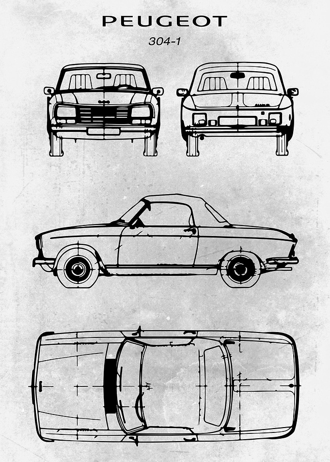 No195 Peugeot 304 1