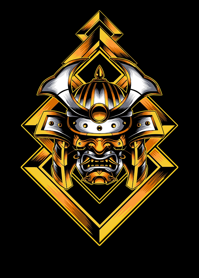 Japan hannya mask samurai