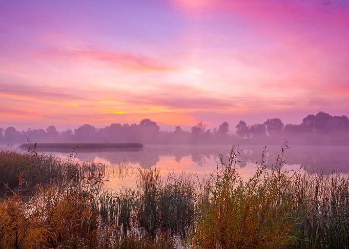 Early Morning Dawn Over Th