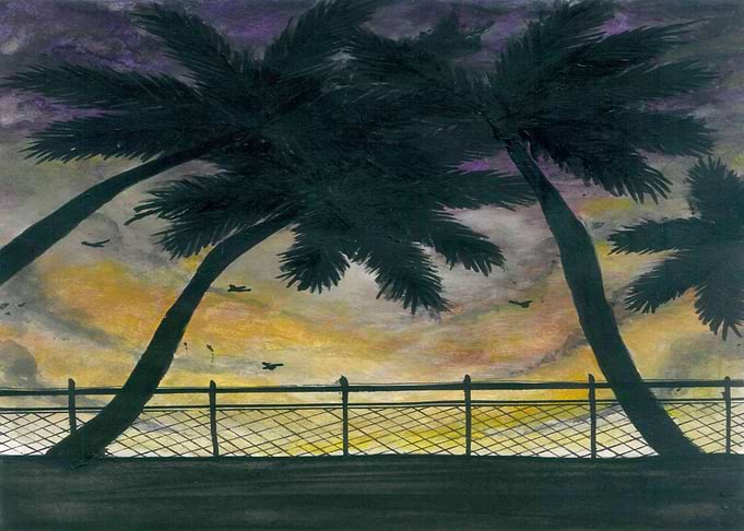 Under violet skies
