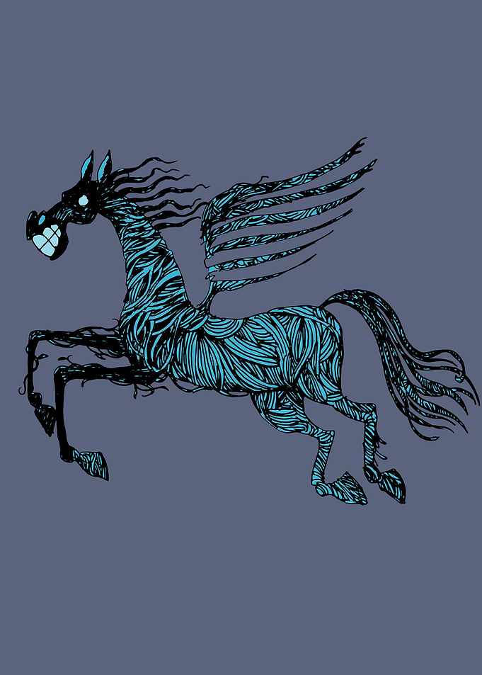 black horse