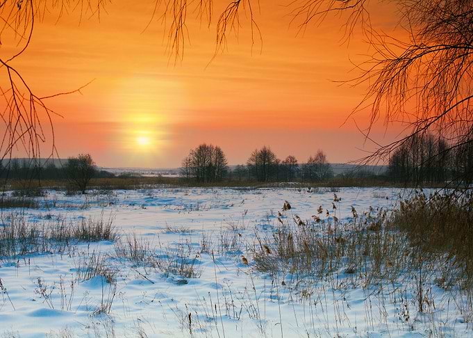 Beautiful Winter Sunset
