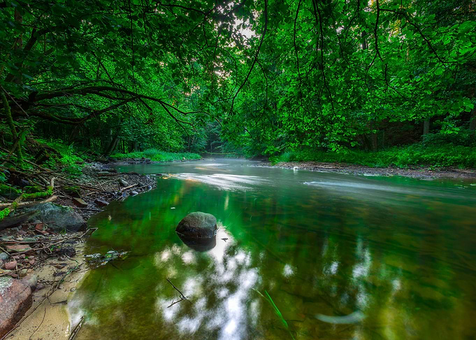 Beautiful Wild River In Su