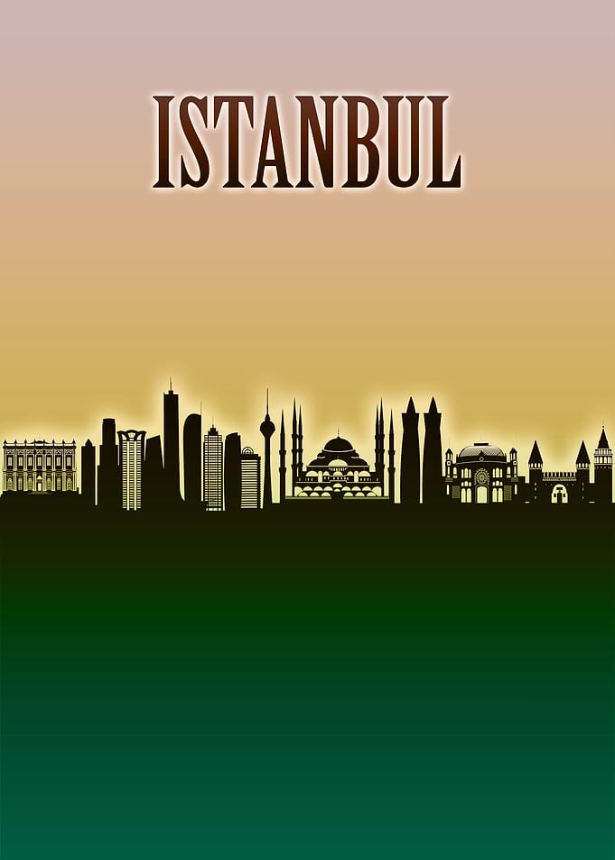 Istanbul Skyline Minimal