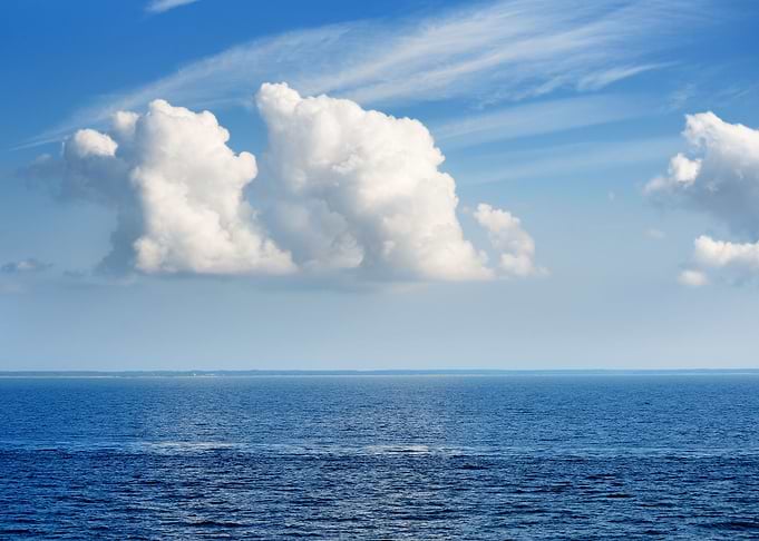 Idillic Landscape Of Blue