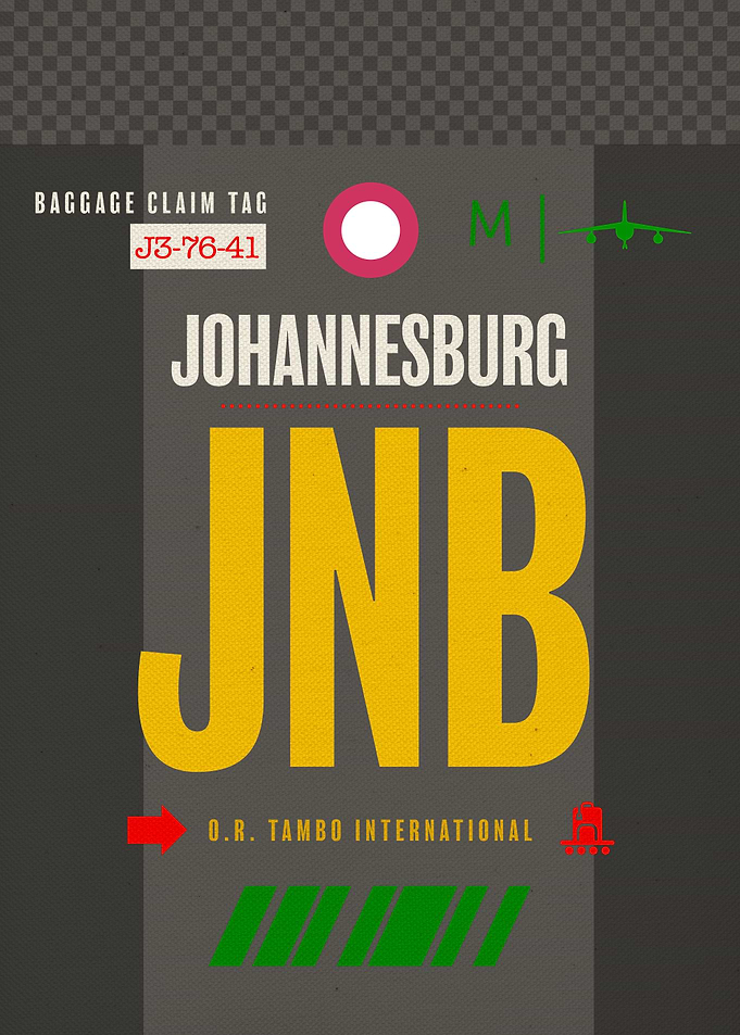 Johannesburg JNB Code Tag
