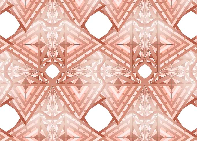 Copper diamond big circles