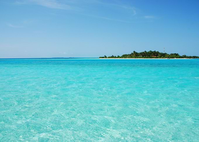 Maldives Island With Gorge