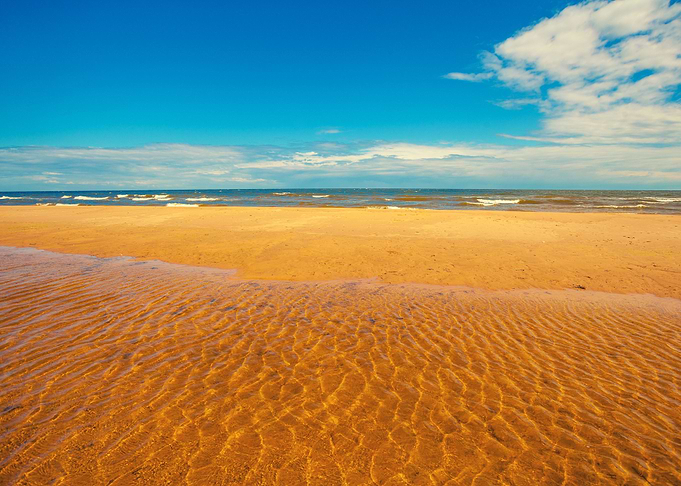 The Beach At High Tide