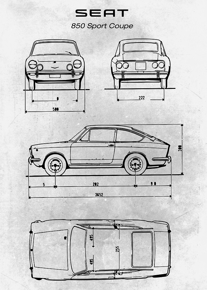 No226 Seat 850 Sport Coupe