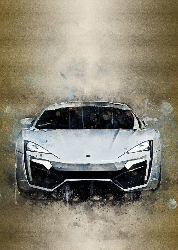 The Lykan Hypersport white