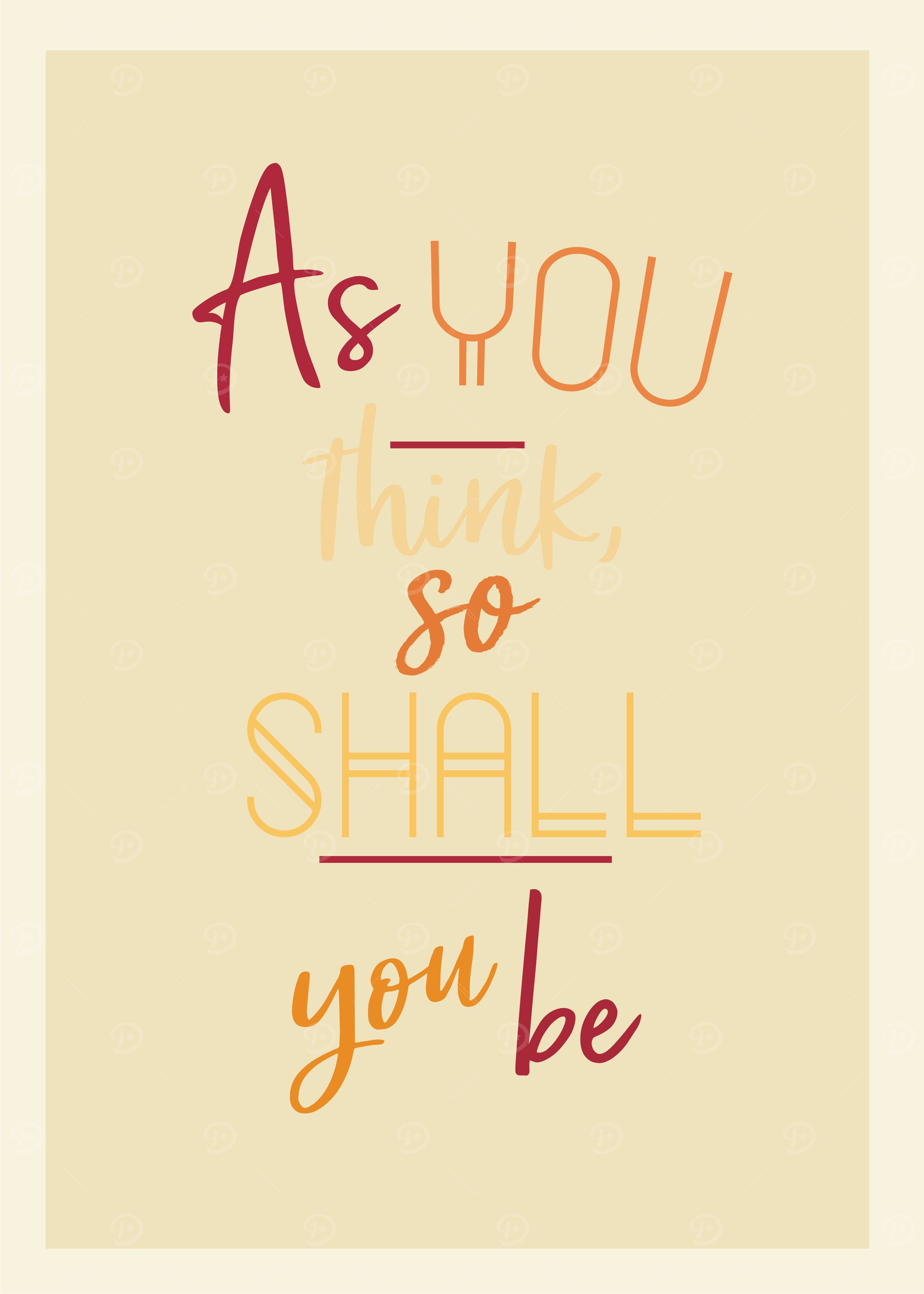what you think you become