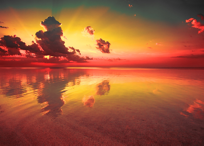 Sunrise Over Sea