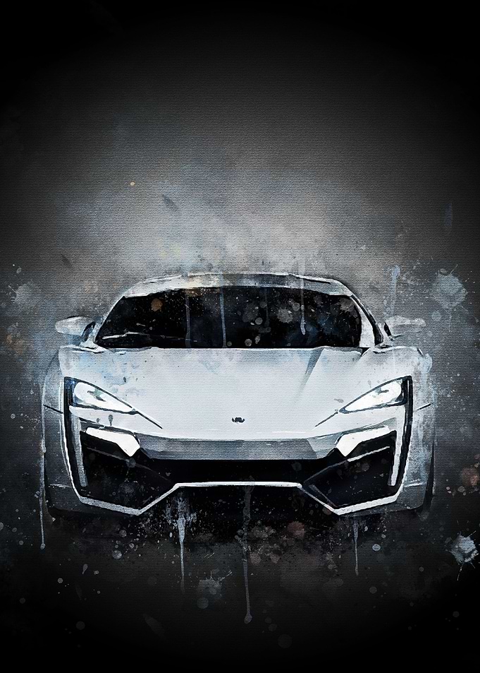 The Lykan Hypersport white