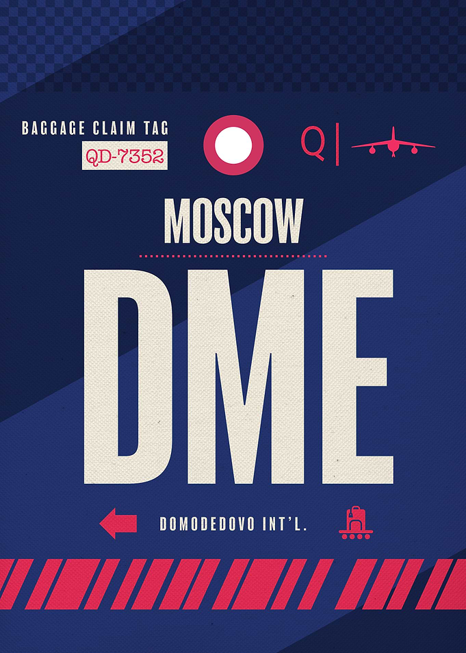 Moscow DME Russia Code Tag