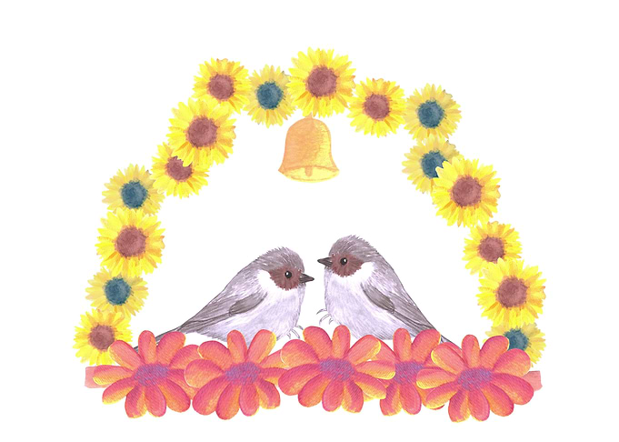 Bushtits in love