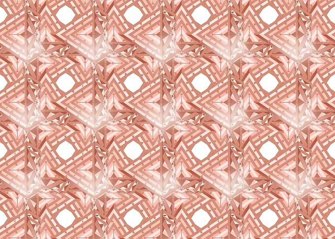 Copper diamond circles