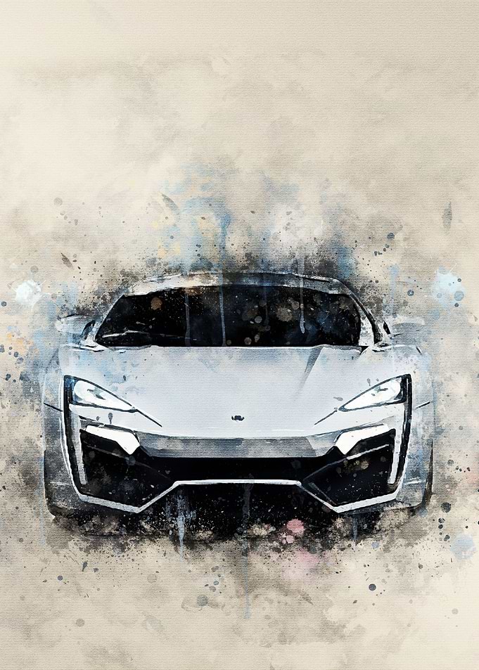 The Lykan Hypersport white