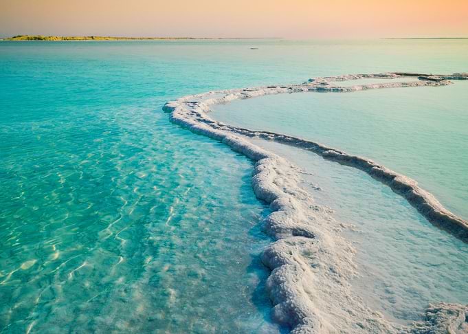 Dead Sea Salt Shore