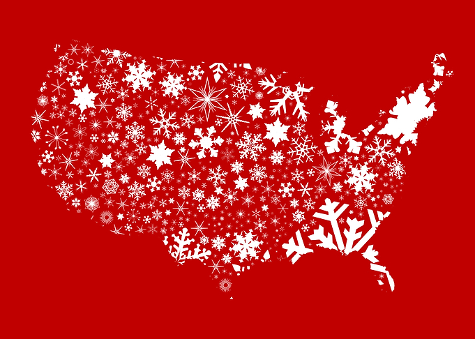 America Snowflake Map