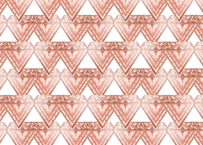 Copper diamond triangles