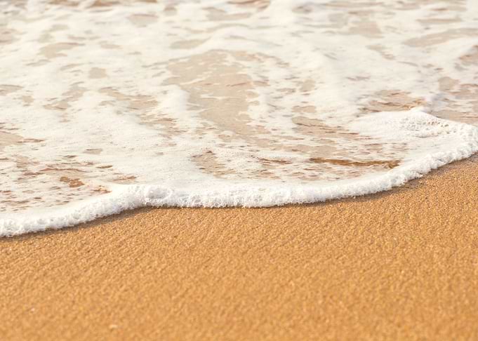 Soft Wave Of The Sea On Th