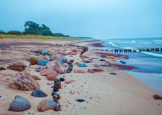 Sea Shore Sand With Pebble